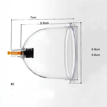 10 шт. вакуумных банок для акупунктуры B1 /B2 /B3 /B4 / B6, набор чашек разного размера