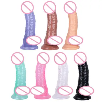 20-й реалистичный фаллоимитатор с присоской, мастурбирующая секс-игрушка для взрослых женщин-лесбиянок