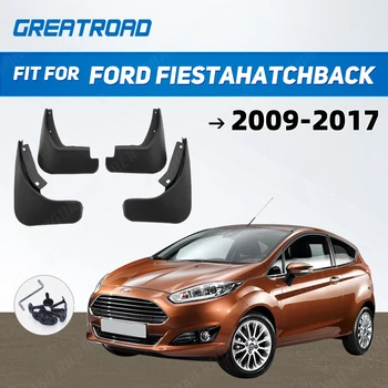 4шт Автомобильные Передние Задние Брызговики Брызговики на Крыло для Ford Fiesta Хэтчбек 2009-2017 2010 2011 2012 2013 2014