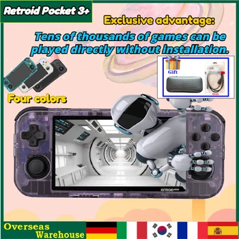 512G Retroidpocket 3 + Портативная Игровая консоль с 4,7-дюймовым сенсорным экраном 4000 мАч Retroidpocket 3 PLUS T618 70000 ИГР 450 PSP PS2