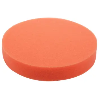 6-дюймовый 150-мм мягкий плоский губчатый буферный полировальный коврик для авто, комплект для полировки автомобиля, Цвет: оранжевый