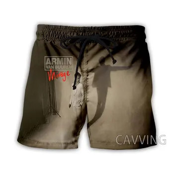 CAVVING С 3D Принтом Armin Van Buuren, Летние Пляжные Шорты, Уличная Одежда, Быстросохнущие Повседневные Шорты, Спортивные Шорты для Женщин/мужчин