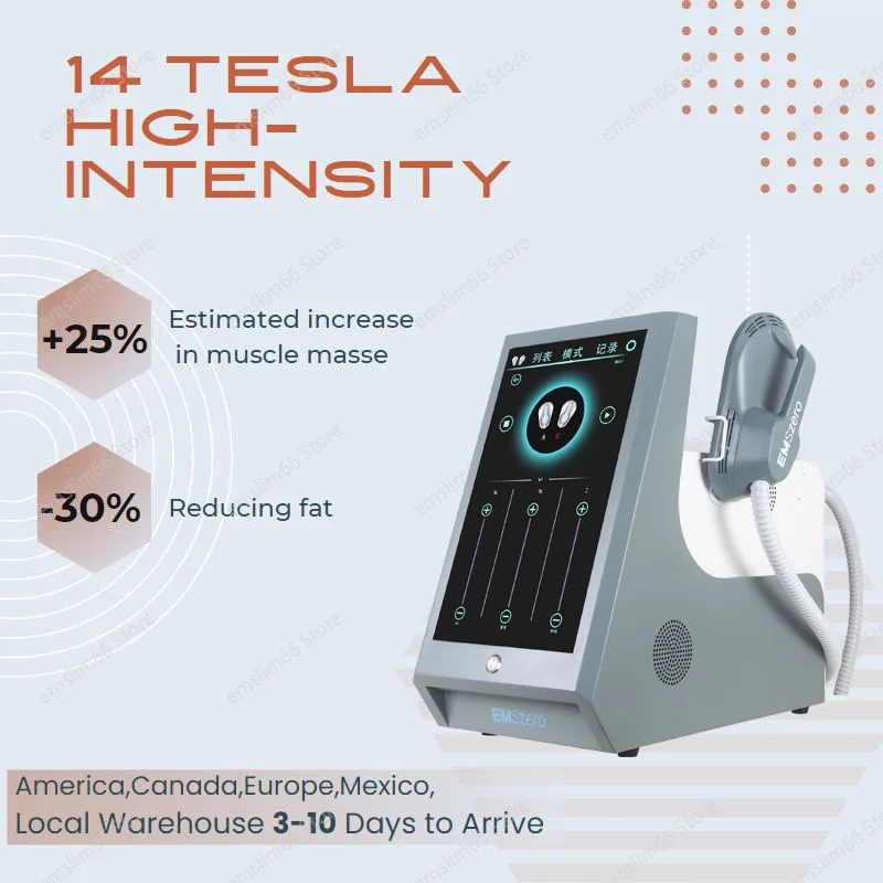 EMSzero Уменьшает вес для похудения DLSEMSLIM Neo 14 Tesla 6000 Вт Hi-emt Аппарат для массажа, стимуляции мышц и лепки тела . ' - ' . 0