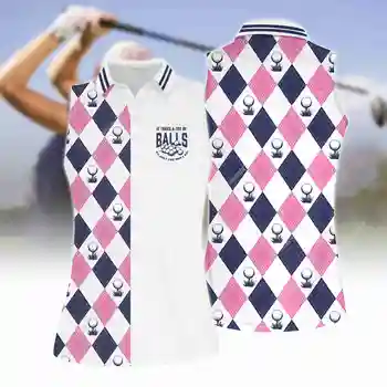 Jumeast Женские рубашки поло для гольфа без рукавов с 3D принтом Swing Flamingo Argyle Graphic Tee Спортивная Легкая одежда для тренировок Academia Drip Одежда