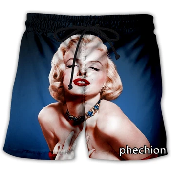 phechion/Новые мужские/женские повседневные шорты с 3D принтом Мэрилин Монро, модная уличная одежда, мужские свободные спортивные шорты L115