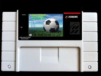 Ronaldinhos Soccer 99 USA-версия NTSC 16-битной карты с 46 контактами для ретро-консоли