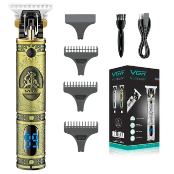 VGR Перезаряжаемый мини-триммер для бороды для мужчин, уход за телом, Машинка для стрижки волос на лице, Электрическая машинка для стрижки