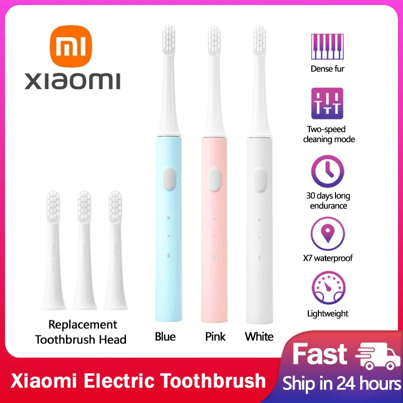 Xiaomi Mijia T100 Звуковая Электрическая Зубная Щетка Smart Tooth Brush USB Перезаряжаемые Водонепроницаемые Ультразвуковые Автоматические Зубные Щетки IPX7 . ' - ' . 0