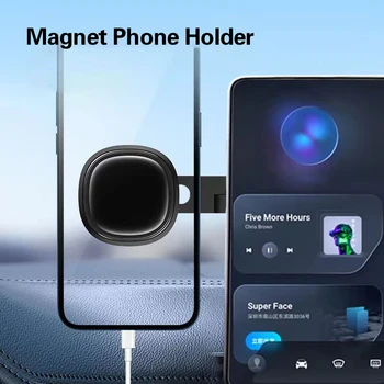 Автомобильный Магнит для Мобильного телефона Tesla Model 3/Y S/X Magsafe Подставка для Телефона Audi A3 8P Приклейте на Центральную консоль Автомобильный Мобильный Магнит