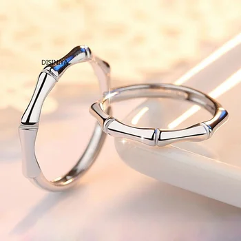 Бамбуковое кольцо для пары из 1 предмета, набор мужских и женских модных колец в тон, для дружбы, помолвки, свадебный ювелирный подарок