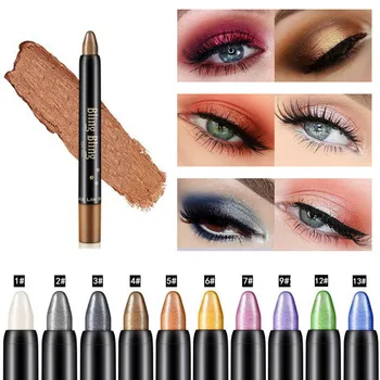 Блестящие тени для век Карандаш Beauty Shimmer Highlighter Eyeshadow Pen Stick Водонепроницаемый Стойкий макияж глаз