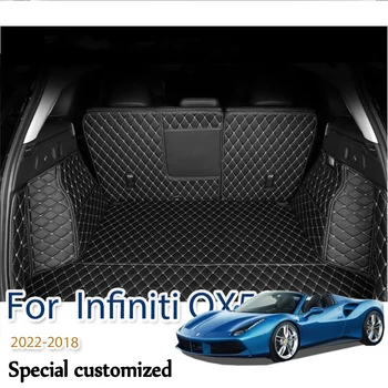 Высочайшее качество! Специальные коврики в багажник автомобиля для Infiniti QX50 2022-2018 для укладки ковров в багажник, защита грузового вкладыша, бесплатная доставка