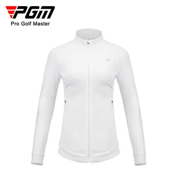Женские куртки для гольфа PGM, осенне-зимний топ с длинным рукавом, Тонкая, поглощающая тепло Спортивная одежда, одежда для гольфа для женщин YF528