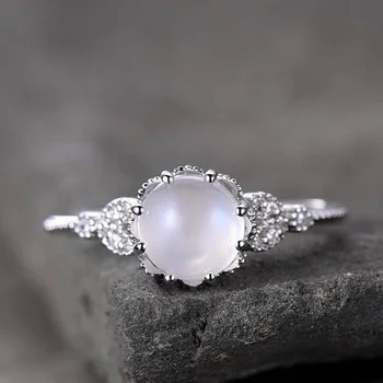 Женское винтажное кольцо Delysia King с лунным камнем, капли воды, Полупрозрачные высококачественные кольца