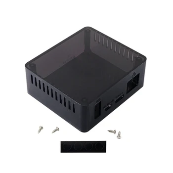 Защитная Коробка для платы Orange Pi Zero 2 Защитный Корпус Охладителя Тепловыделения Прозрачный Черный R9UA