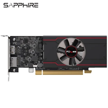 Игровая видеокарта Sapphire RX6400 4G D6 с памятью 4G/64bit/GDDR6 с Максимальной поддержкой Разрешения 8K С одним Охлаждающим вентилятором Выходные порты HD + DP