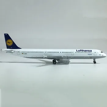 Изготовленная на заказ Имитационная Модель Авиалайнера Lufthansa A321 в масштабе 1:500, Готовая Коллекция Сувенирных украшений, Дисплей
