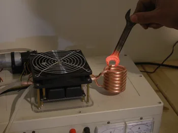 Комплект индукционной нагревательной машины низкого давления ZVS высокочастотная печь для плавки золота тигельная сварка медных труб