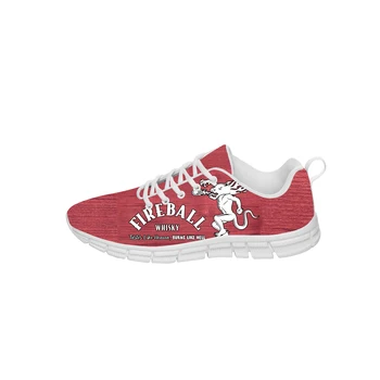 Кроссовки Fireball Cinnamon, мужская Женская повседневная обувь для подростков, парусиновые кроссовки для бега с 3D-принтом, Дышащая легкая обувь