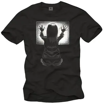 Крутая мужская футболка с изображением культового фильма ужасов 