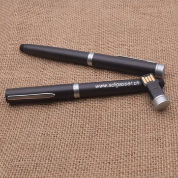 Металлическая Шариковая Ручка Диск USB Флэш-накопитель 2.0 64GB 32GB Memory Pen Drive Ручка-Флешка Флэш-Накопители Usb для фотографии (10шт Бесплатный ЛОГОТИП)