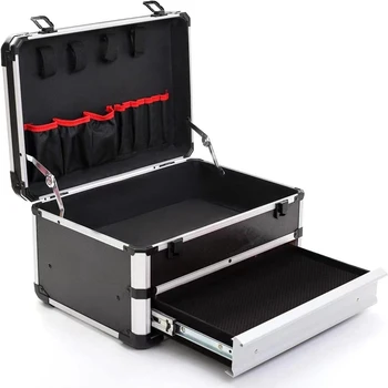 Многофункциональная коробка для хранения Защитный футляр для инструментов Портативный органайзер из алюминиевого сплава Оборудование Прецизионное оборудование Бытовая коробка