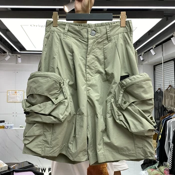 Мужская Женская высококачественная спецодежда, свободные шорты в стиле хип-хоп, Набедренная повязка, шорты с множеством карманов, баскетбольные шорты