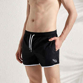 Мужские шорты для летних видов спорта, фитнеса, Быстросохнущие эластичные дышащие пляжные брюки, Джоггеры для бега в тренажерном зале, баскетбольные шорты для тренировок