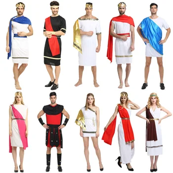 Мужчина Римский Воин Косплей Дети Взрослые платья Наряды Вечеринка Сексуальные костюмы на Хэллоуин для женщин Дети Рождество День рождения