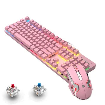 Наборы механической клавиатуры и мыши AJAZZ с RGB подсветкой для портативных ПК