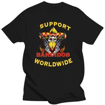 Новая мужская футболка с логотипом Mc Bandidos, поддерживающая Mc по всему миру