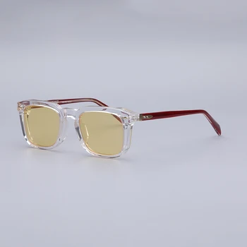 Новые высококачественные ацетатные солнцезащитные очки, мужские прозрачные модные дизайнерские повседневные очки UV400, уличные женские Модные СОЛНЦЕЗАЩИТНЫЕ ОЧКИ ручной работы