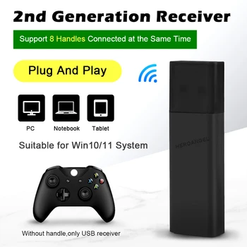Новый беспроводной адаптер для контроллера Xbox One Windows 10 2.G PC USB Receiver Контроллер 2-го поколения USB Receiver Adapter Origi