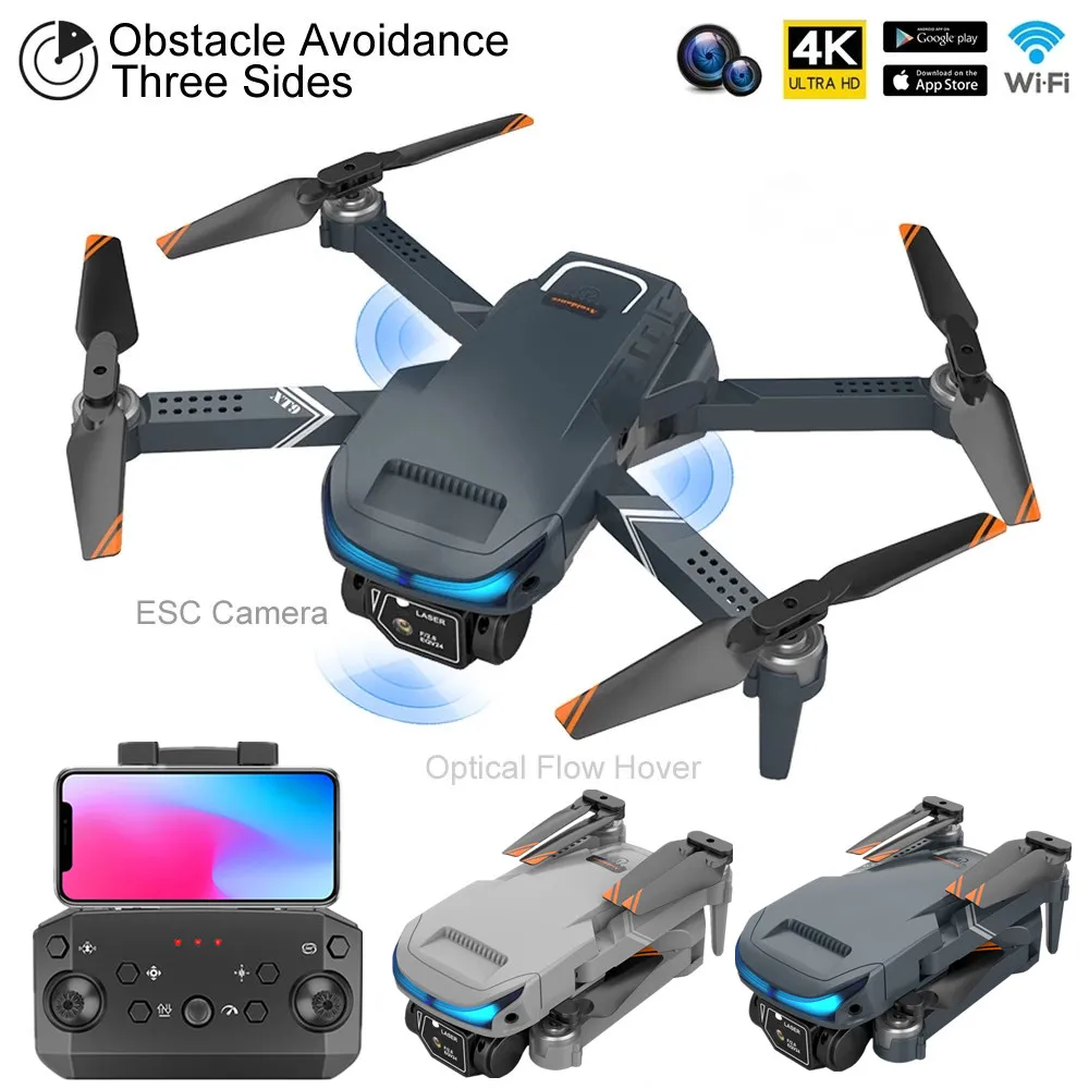 Новый профессиональный мини-дрон с двойной камерой 4K XT9 HD Квадрокоптер с оптическим потоком 360 Обход препятствий WIFI FPV RC Вертолет Игрушка в подарок . ' - ' . 0