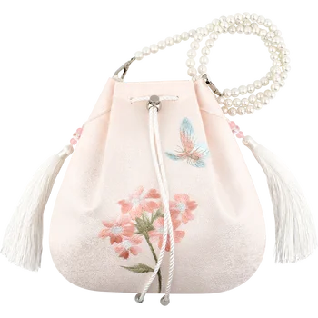 Оригинальная старинная сумочка с вышивкой Ханьфу в китайском этническом стиле с элементами Хань Маленькая Вышивка Феи Китайский мешочек