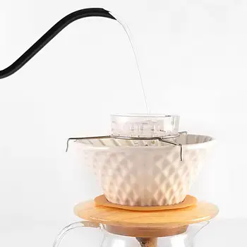 Пластиковая практичная сменная чашка-фильтр для кофе пищевого качества, современный простой ручной капельный фильтр, который можно использовать повторно для кухни