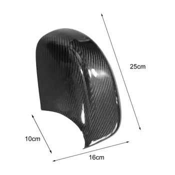 Полезные лаконичные наклейки из черного углеродного волокна для зеркал заднего вида, защитные пленки для зеркал заднего вида Точного размера
