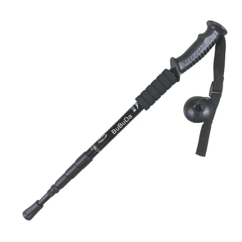 Регулируемая длина, высокопрочный деревянный алюминиевый сплав, Прямая ручка, изогнутая ручка, Альпинистская походная трекинговая палка