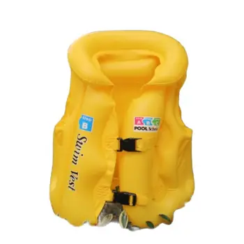 спасательный жилет для плавания pvc Kid Float Надувной Для плавания 3-6 лет S M L цвет случайный