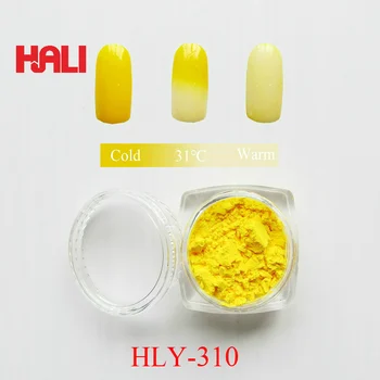 Термохромный пигментный горячий активный порошок артикул: HLY-310 цвет: желтый температура активации: 31 по Цельсию 1 лот = 10 грамм бесплатная доставка.