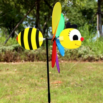 Трехмерная мультяшная ветряная мельница, красочная пластиковая детская игрушечная ветряная мельница
