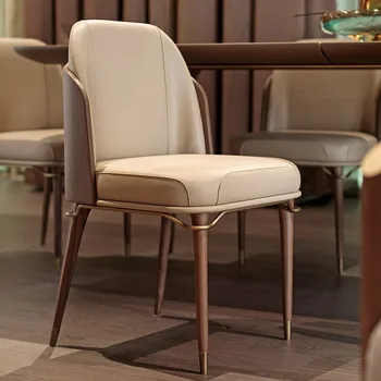 Уникальные обеденные стулья с деревянной спинкой, Роскошные дизайнерские обеденные стулья в скандинавском стиле, экономящие пространство, Ленивое ожидание, Удобная мебель для дома
