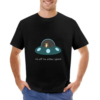 Футболка Otter Space мужская одежда футболки на заказ создайте свою собственную блузку винтажная футболка мужская одежда