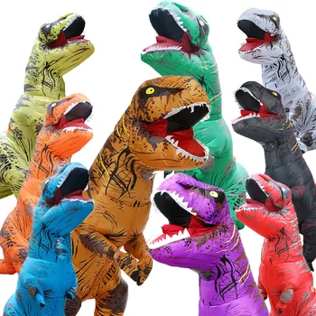 Хэллоуин Тираннозавр Реалистичный динозавр Надувная одежда Праздничное шоу Вечеринка Рождество День Святого Валентина Езда на динозавре