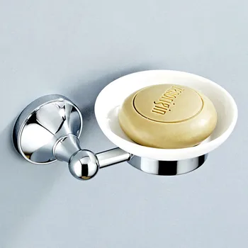 Яркая серебристая Мыльница для ванной Комнаты Настенная стальная щетка Квадратный держатель для мыла с никелевой отделкой
