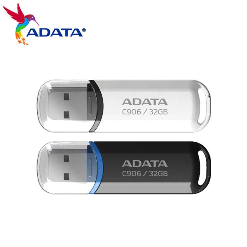 ADATA USB Флэш-накопитель Pen Drive C906 Флешка 32 ГБ 64 ГБ 128 ГБ 16 ГБ CLE USB 2.0 Флэш-диск Mini Key Memory U Stick Накопители . ' - ' . 1