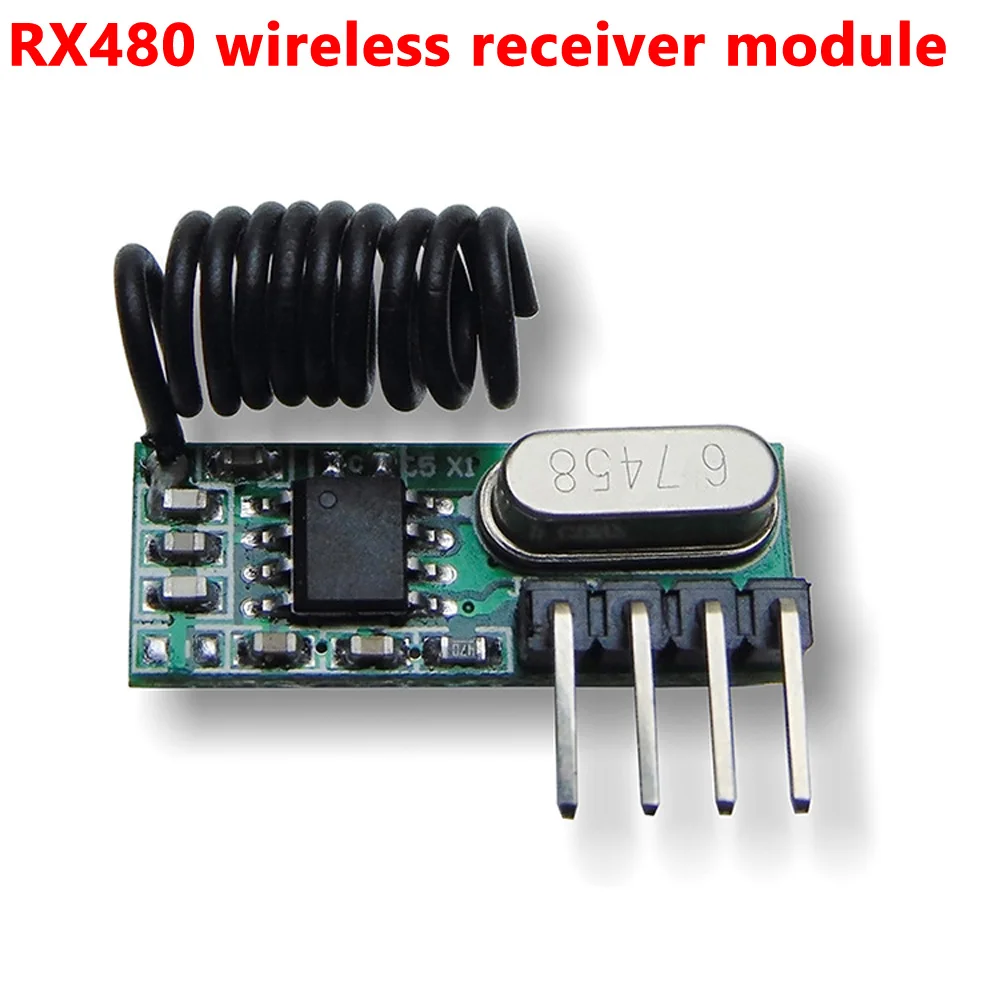 Беспроводной Передатчик Широкого Кодирования Напряжения TX118SA-4, Приемник Декодирования RX480E-4, 4-Канальный Выходной Модуль для Дистанционного Управления 433 МГц . ' - ' . 1