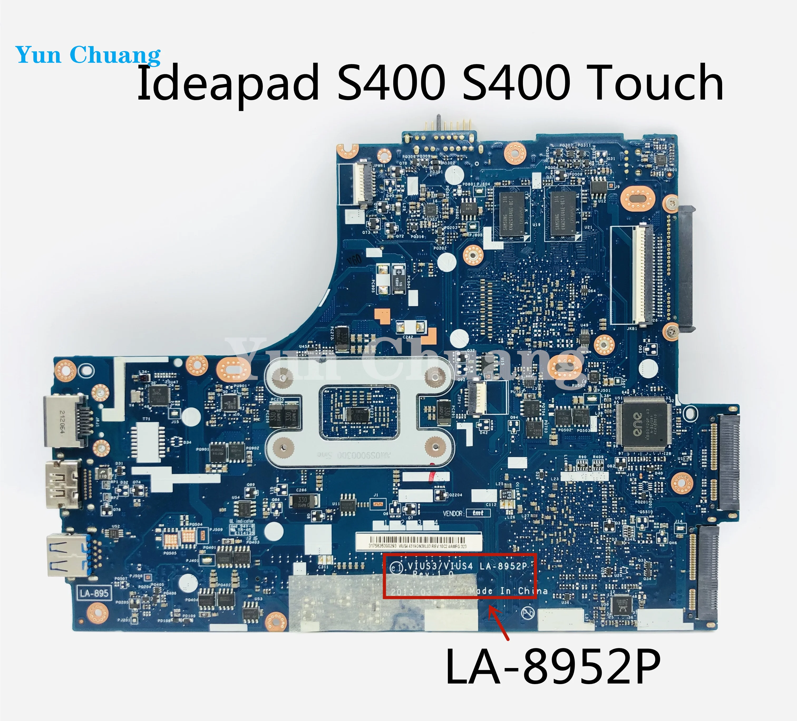 Для Lenovo S400 S400 Touch материнская плата ноутбука VIUS3/VIUS3 LA-8952P CPU i3 3217U HM77 GPU HD7450M 100% тестовая работа (сенсорный экран) . ' - ' . 1