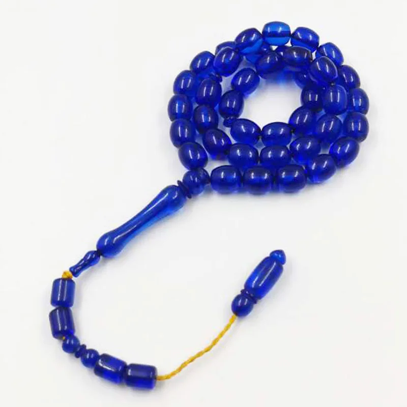 39 шариков Синяя смола Тасбих, Кувейт, Мисбаха, молитвенные мужские аксессуары, украшения Abrab, подарок на Ид для исламских браслетов . ' - ' . 2
