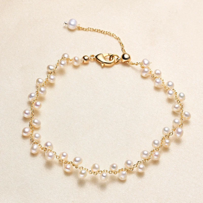 Элегантный модный браслет из пресноводного жемчуга, женские простые украшения ручной работы, роскошный шарм Pulseira Luxo Feminina . ' - ' . 2